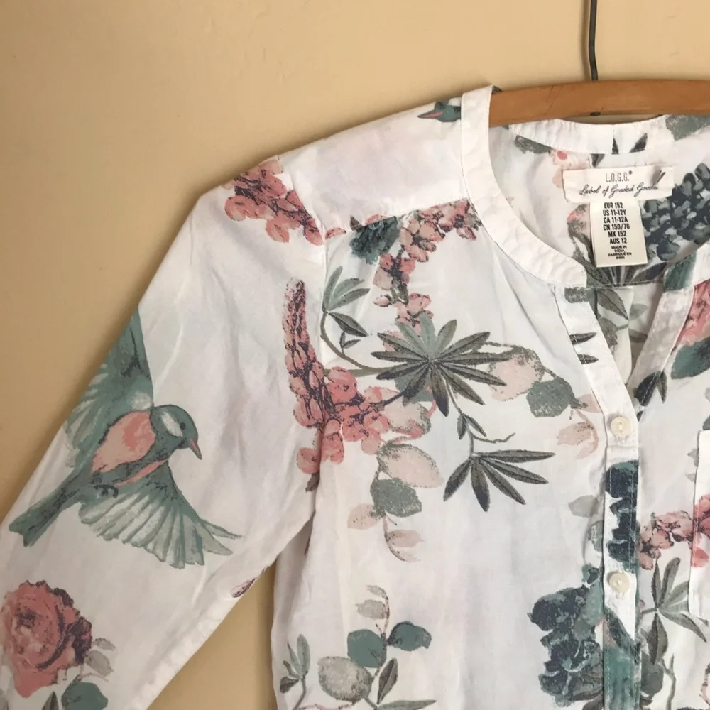 H&M L.O.G.G. Youth 11-12 Long sleeve Tunic Blouse - Picture 5 of 6